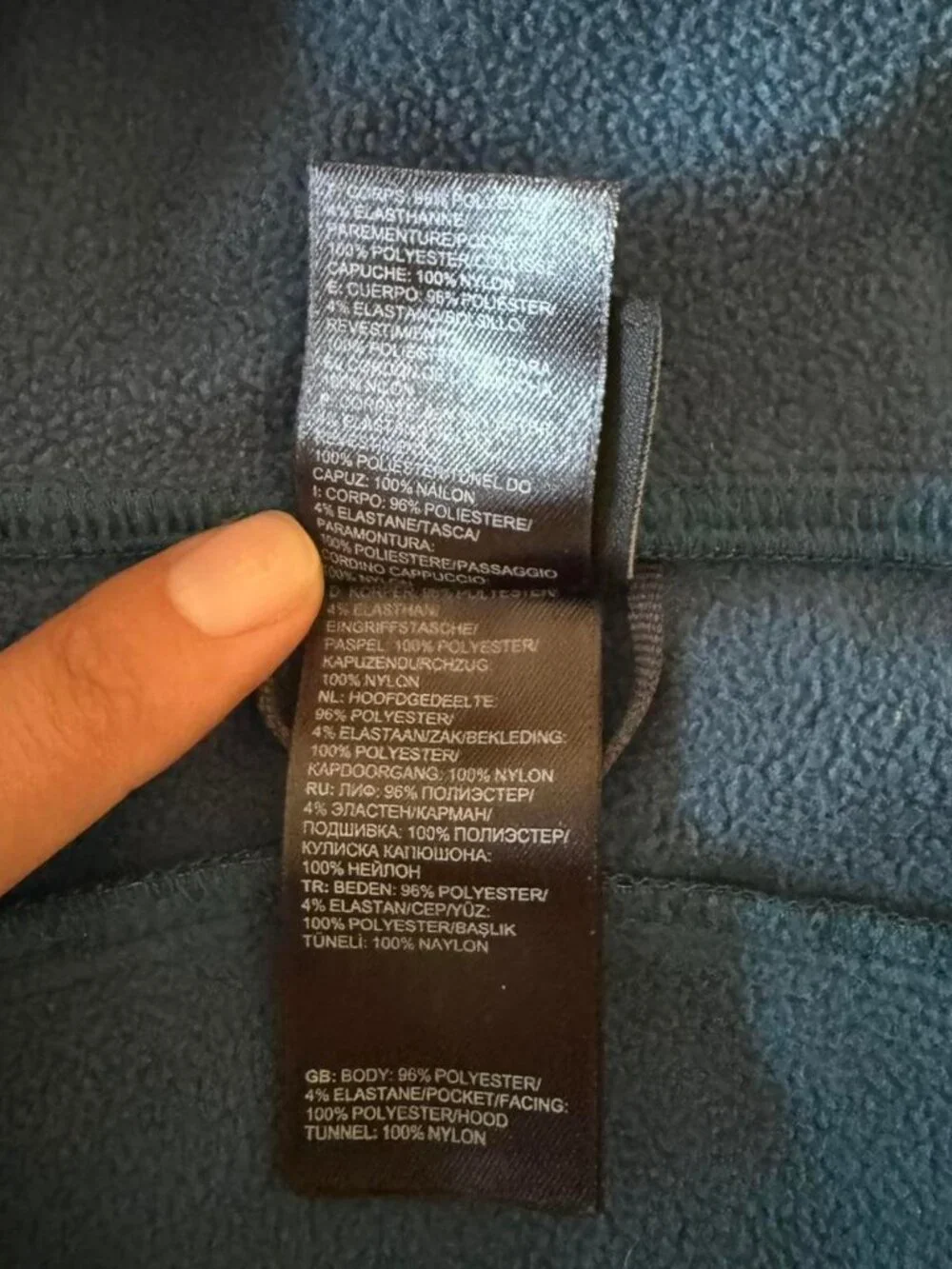 The North Face gray and blue softshell jacket   men’s medium